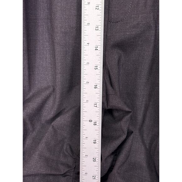 Jacquemus Pants 36 / US 4 Gray Suit Wool Ruched Stacked Runway Trouser Designer - Picture 4 of 8